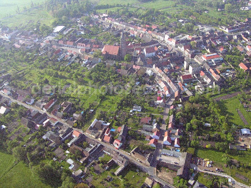 Wartenberg from above - Wartenberg in Sachsen-Anhalt mit Blick auf 06901 Wartenberg in Sachsen-Anhalt