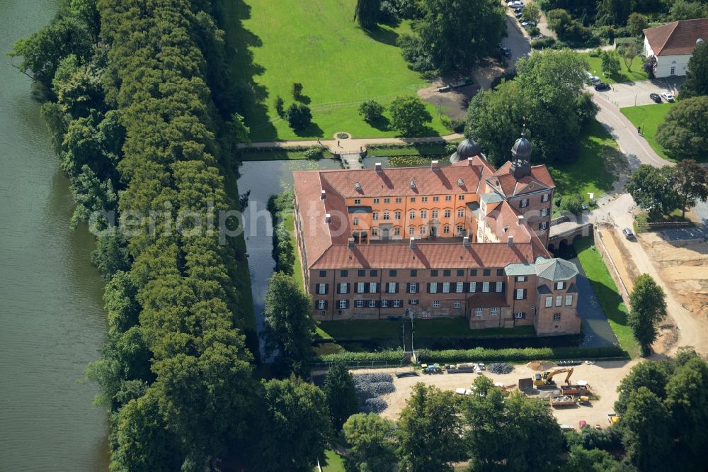 Eutin from above - Building and castle park systems of water castle Eutin in Eutin in the state Schleswig-Holstein