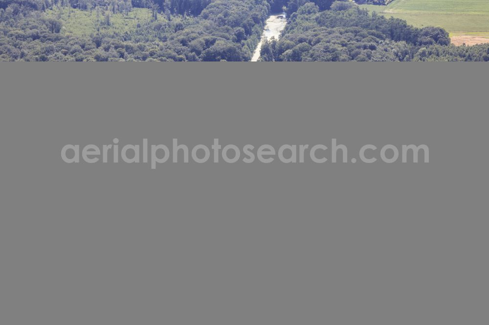 Raesfeld from the bird's eye view: Building and castle park systems of water castle Raesfeld on street Freiheit in Raesfeld in the state North Rhine-Westphalia, Germany