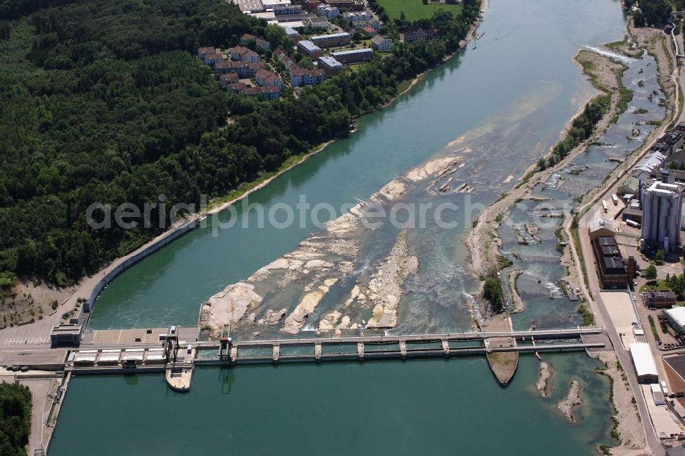 Aerial photograph Rheinfelden (Baden) - The new hydropower plant in Rheinfelden (Baden) in the state of Baden-Wuerttemberg