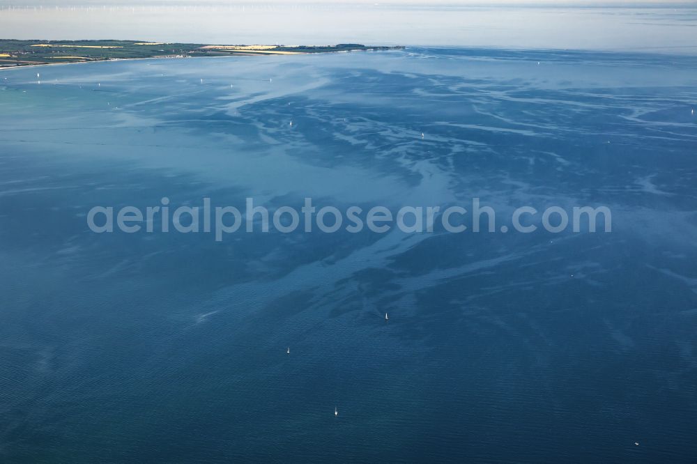 Aerial image Fehmarn - Water surface on the sea coast in the eastern Fehmarn Strait in Fehmarn in the state Schleswig-Holstein, Germany