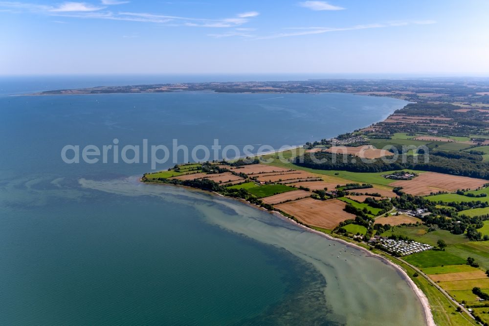 Habernis from the bird's eye view: Water surface at the seaside on baltic sea in Habernis in the state Schleswig-Holstein, Germany