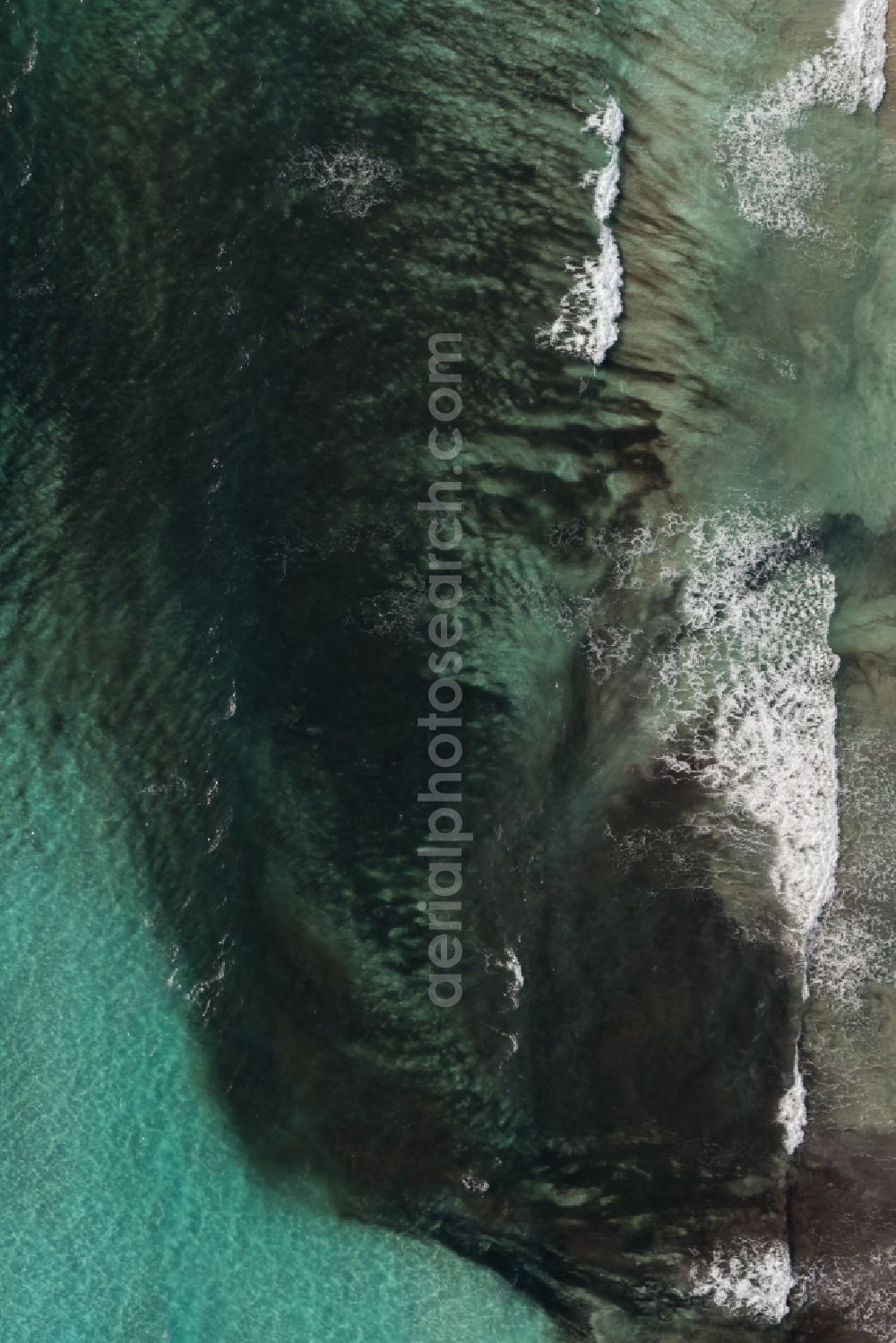 Llucmajor from above - Water surface at the seaside of mediteran sea in Llucmajor in Balearic Islands, Spain