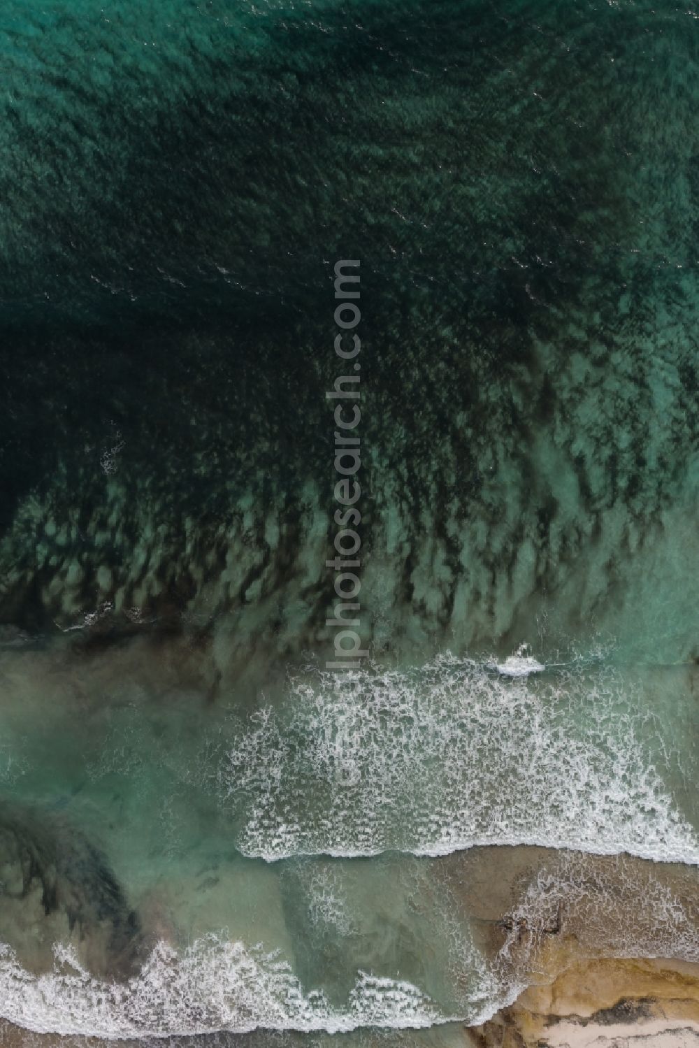 Aerial photograph Llucmajor - Water surface at the seaside of mediteran sea in Llucmajor in Balearic Islands, Spain