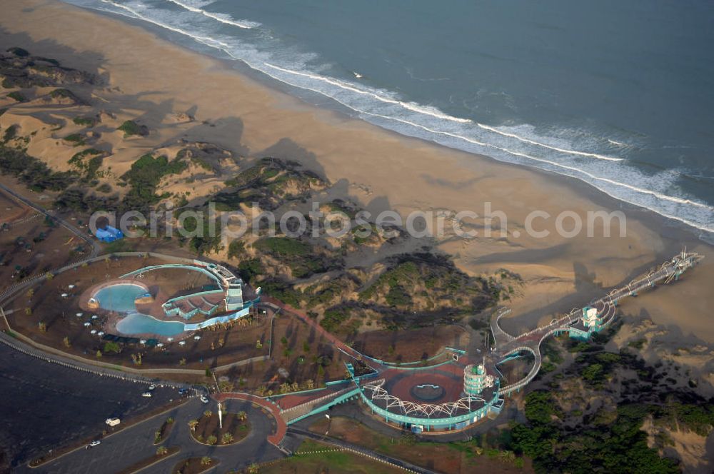 Port Elizabeth from above - Waterpark near the Access Road in Port Elizabeth, which is one of the largest cities in South Africa, situated in the Eastern Cape Province