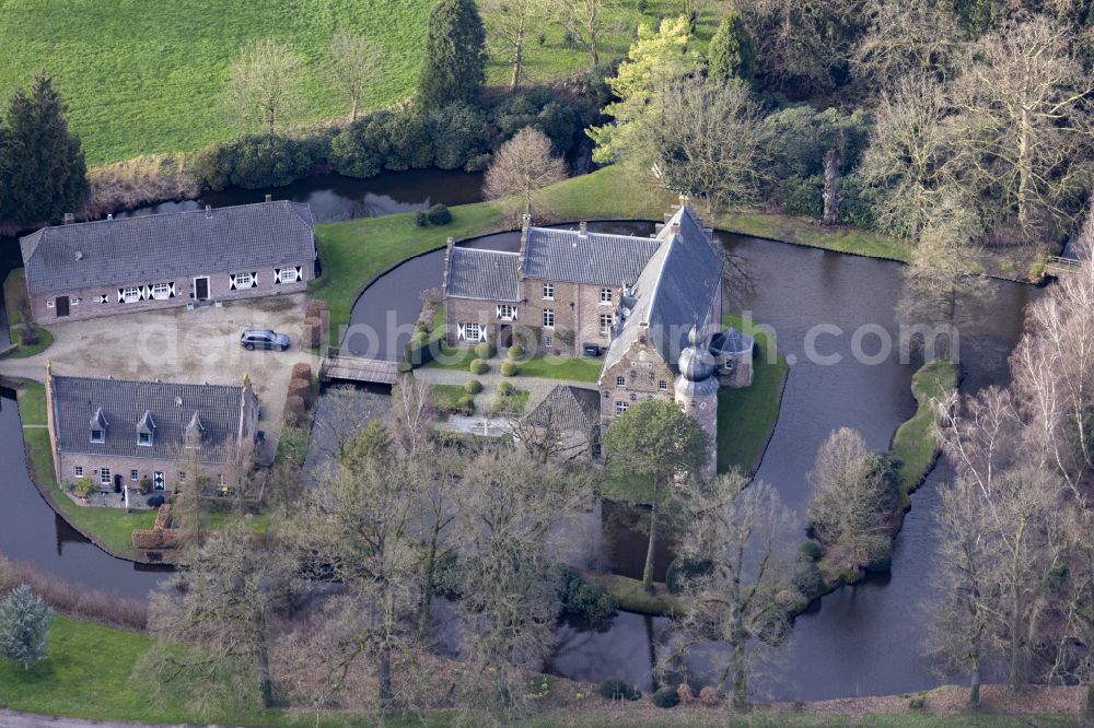 Aerial image Straelen - Haus Coull, former manor house in Straelen in the state of North Rhine-Westphalia, Germany