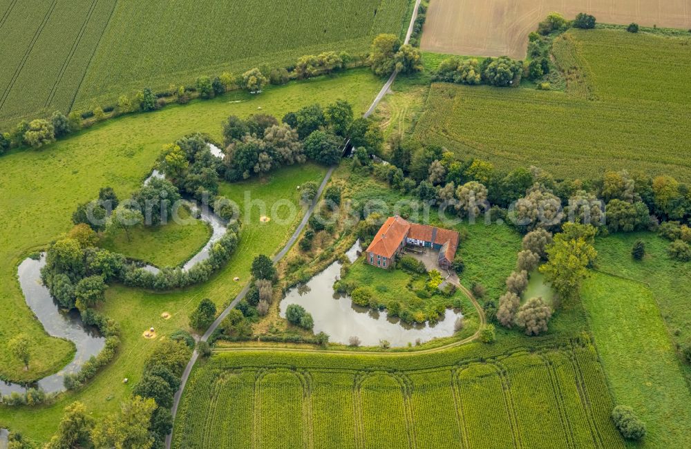 Hamm from above - Castle Haus Hohenover in Hamm in the Ruhr area in the state of North Rhine-Westphalia, Germany