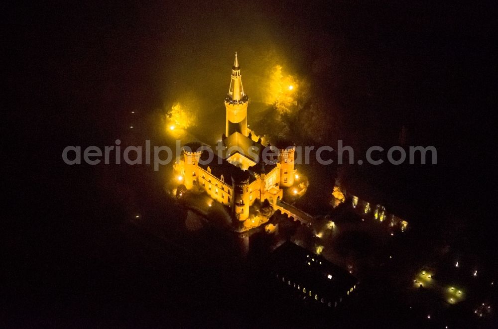 Aerial image Bedburg-Hau - 06/09/2012 Bedburg-Hau View of the water tower Moyland in the state of North Rhine-Westphalia. The neo-Gothic monument is home to a museum's extensive collection of modern art of the brothers van der Grinten and is a popular destination on the Lower Rhine