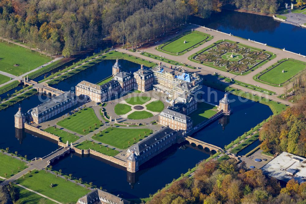 Nordkirchen from the bird's eye view: Building and castle park systems of water castle Schloss Nordkirchen in Nordkirchen in the state North Rhine-Westphalia, Germany