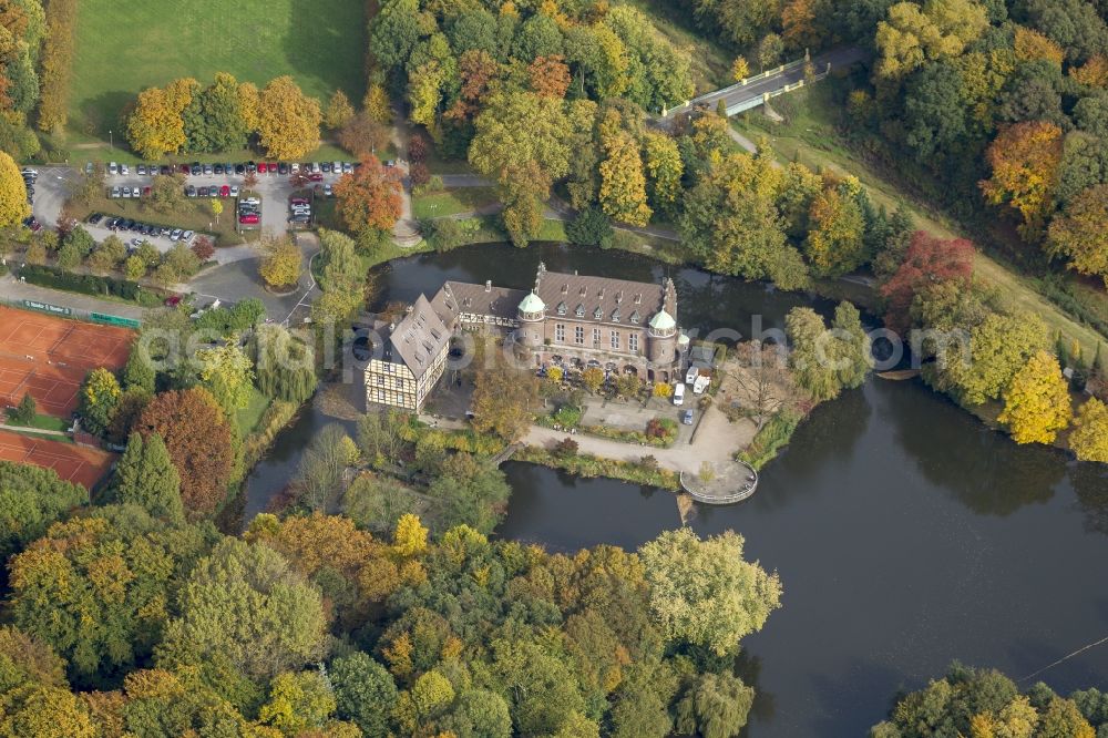 Aerial photograph Gladbeck - Water castle Wittringen Gladbeck in North Rhine-Westphalia NRW