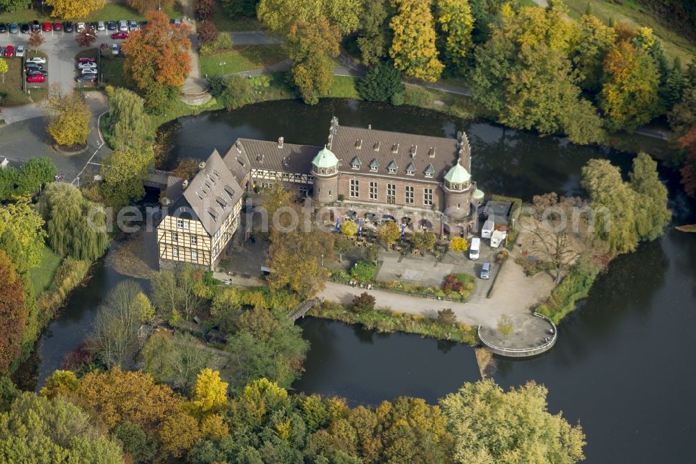 Gladbeck from above - Water castle Wittringen Gladbeck in North Rhine-Westphalia NRW