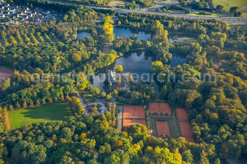 Aerial photograph Gladbeck - Water castle Wittringen Gladbeck in North Rhine-Westphalia NRW