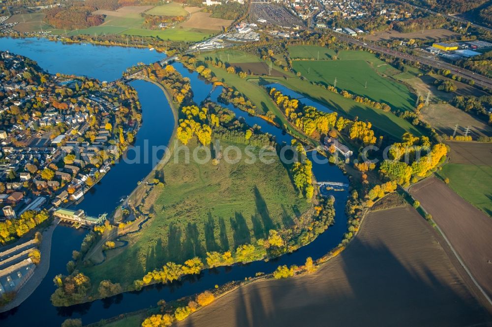 Aerial photograph Wetter (Ruhr) - Water protection area Volmarstein in in Wetter (Ruhr) in the state North Rhine-Westphalia