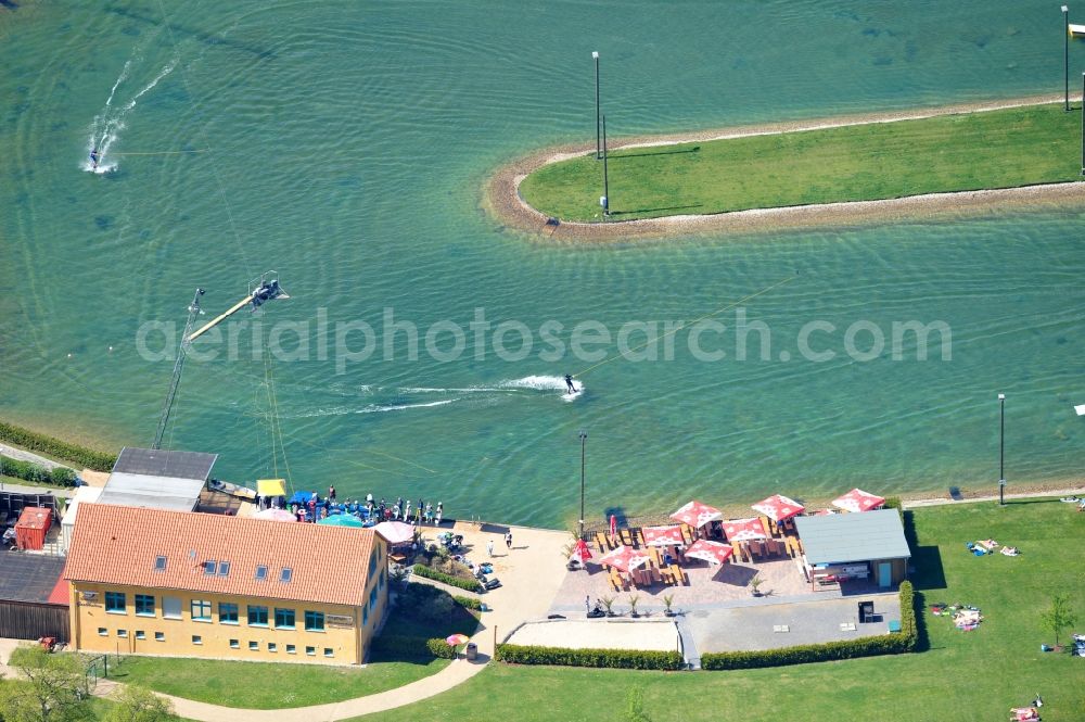 Aerial photograph Großbeeren - View of the water ski waterskiing Großbeeren GmbH