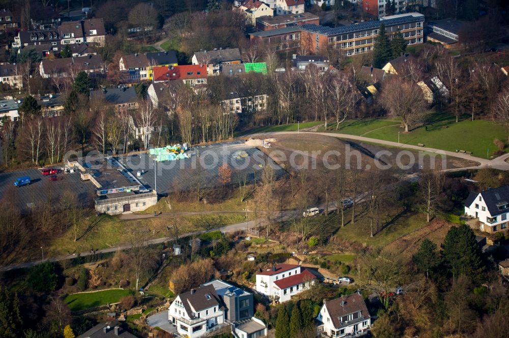 Aerial image Witten - Water storage facility in Harrow Witten in North Rhine-Westphalia