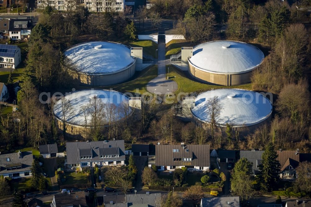 Essen from above - Water storage in Essen - Bredeney in North Rhine-Westphalia