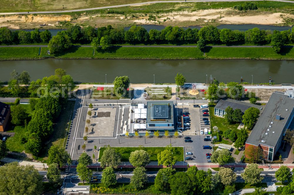 Hamm from the bird's eye view: Water sports center on Adenauerallee in Hamm at Ruhrgebiet in the state North Rhine-Westphalia, Germany