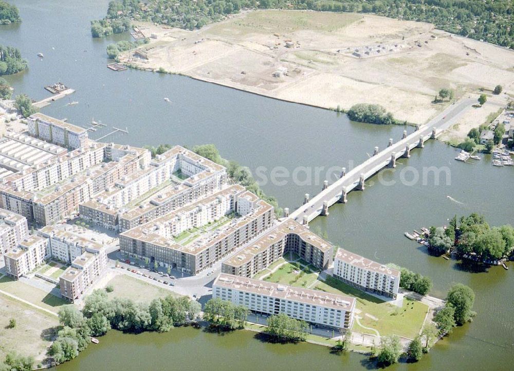 Berlin - Spandau from above - Wasserstadt Oberhavel in Berlin - Spandau.