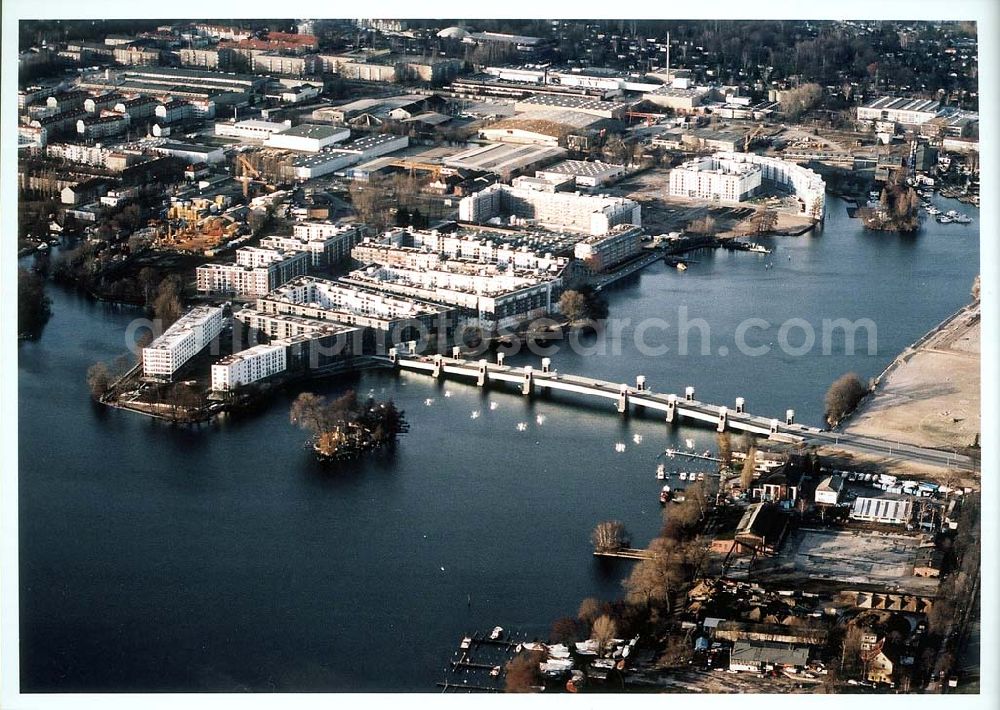 Berlin - Spandau from the bird's eye view: Wasserstadt Oberhavel in Berlin - Spandau.