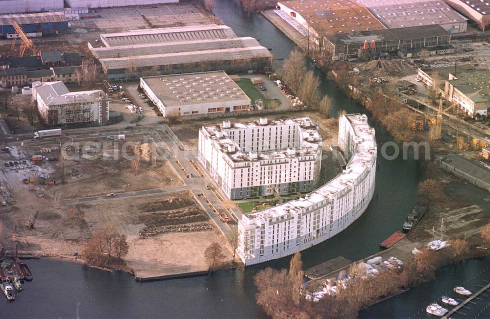 Berlin - Spandau from the bird's eye view: Wasserstadt Oberhavel in Berlin - Spandau.