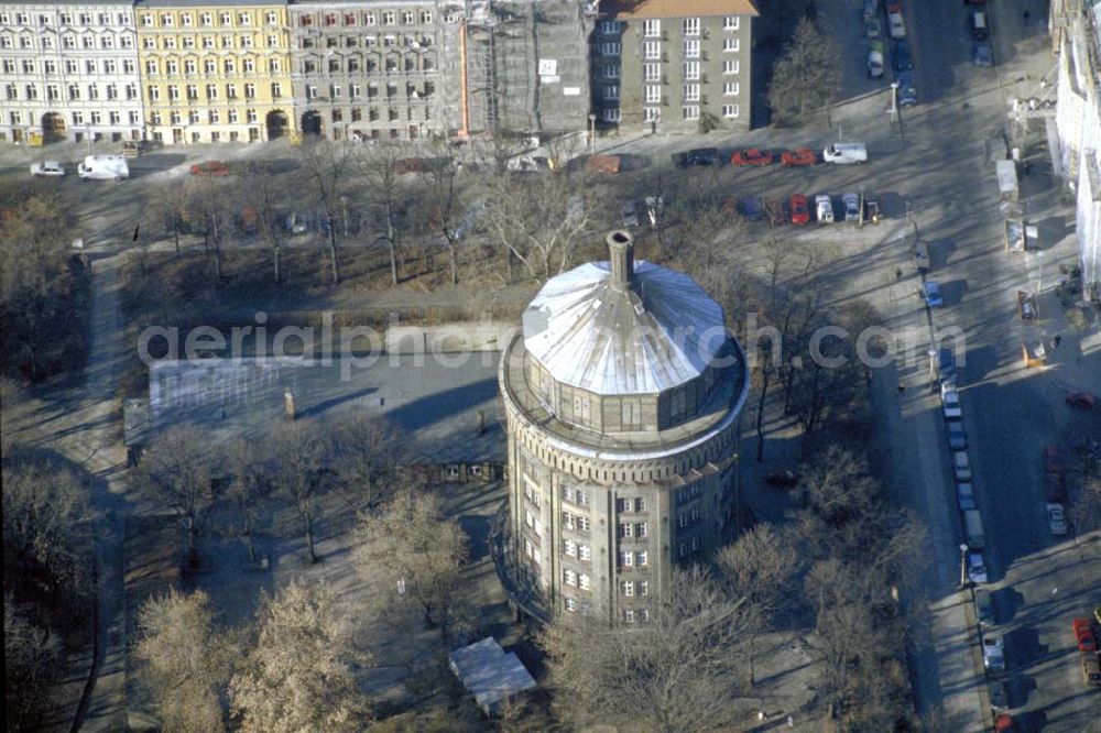 Aerial image Berlin - PRENZLAUER BERG - Wasserturm in Berlin-Prenzlauer Berg. 1995