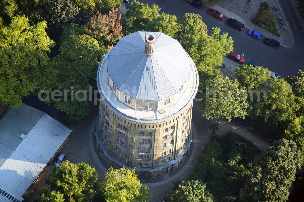 Berlin OT Prenzlauer Berg from above - View of the water tower Prenzlauer Berg in Berlin