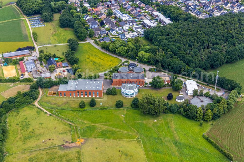 Dorsten from the bird's eye view: Waterworks for drinking water treatment in Dorsten at Ruhrgebiet in the state North Rhine-Westphalia, Germany