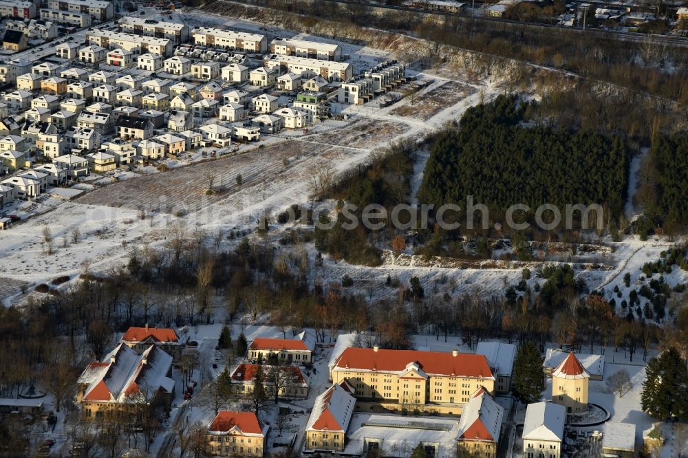 Berlin from above - Waterworks - ground storage facility in the district Wuhlheide in Berlin