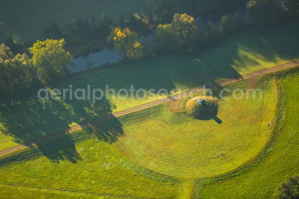 Aerial photograph Meschede - Waterworks - ground storage facility at the Ruhr in Meschede in the state North Rhine-Westphalia