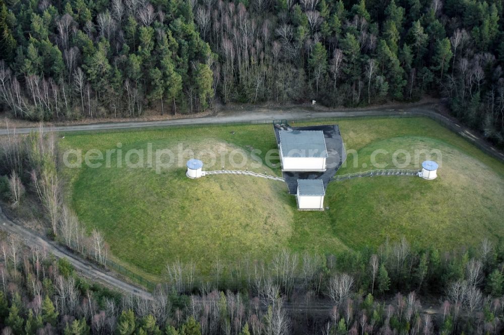 Aerial photograph Zeulenroda-Triebes - Waterworks - ground storage facility in Zeulenroda-Triebes in the state Thuringia