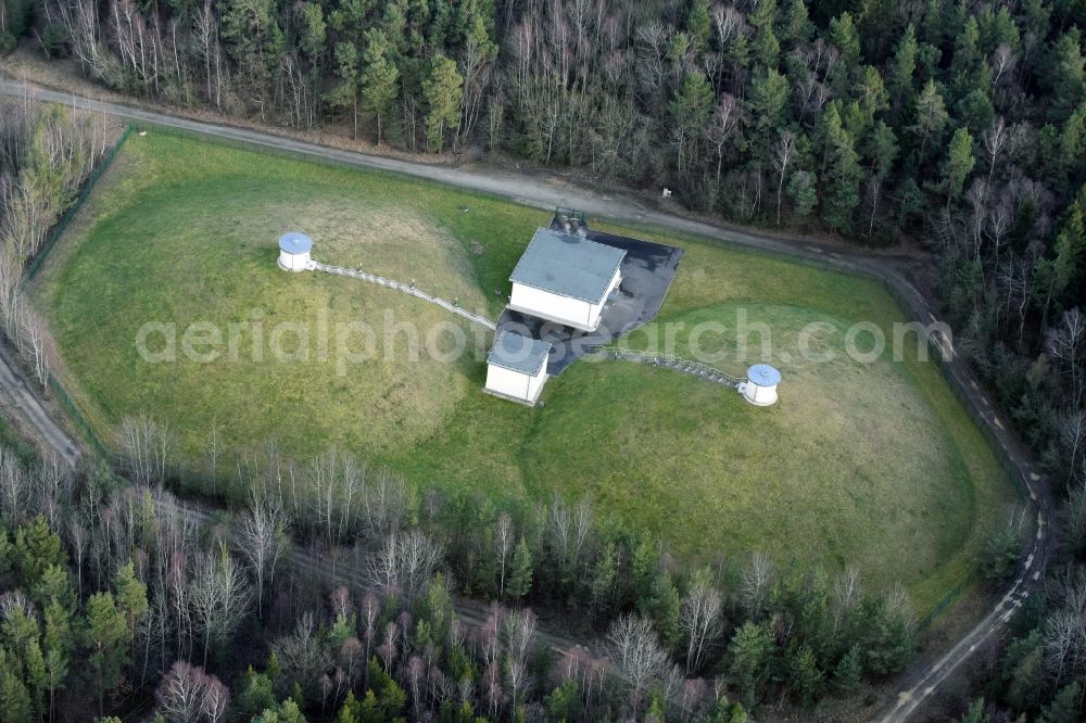 Zeulenroda-Triebes from the bird's eye view: Waterworks - ground storage facility in Zeulenroda-Triebes in the state Thuringia