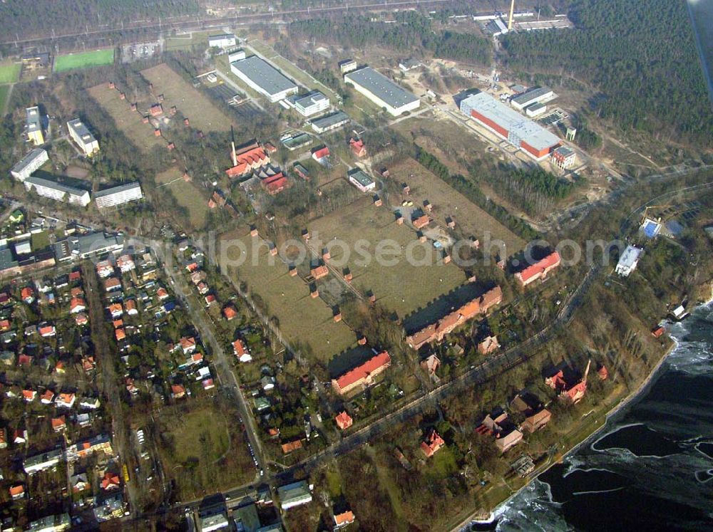 Berlin from above - 07.02.2005 Wasserwerk Müggelheim in Berlin-Köpenick am Müggelsee.