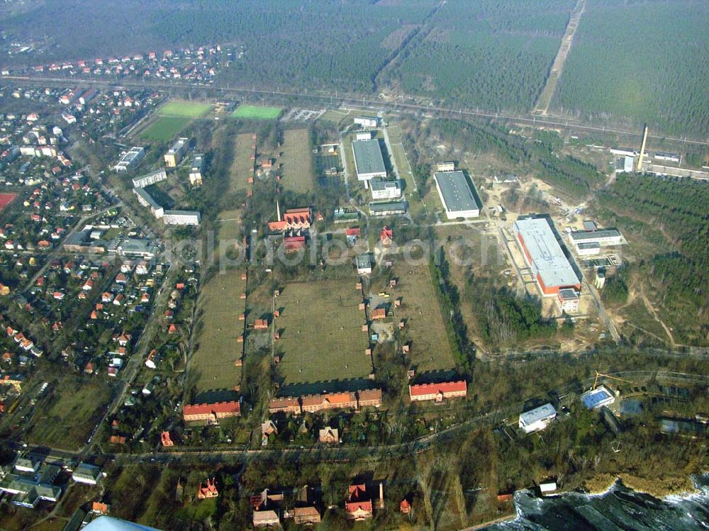 Aerial image Berlin - 07.02.2005 Wasserwerk Müggelheim in Berlin-Köpenick am Müggelsee.