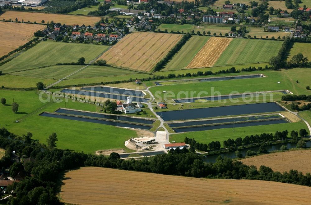 Aerial image Fröndenberg / Ruhr - Waterworks Stadtwerke Hamm GmbH in Fröndenberg / Ruhr in North Rhine-Westphalia