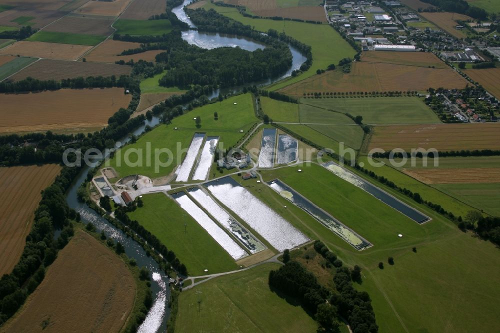 Aerial photograph Fröndenberg / Ruhr - Waterworks Stadtwerke Hamm GmbH in Fröndenberg / Ruhr in North Rhine-Westphalia