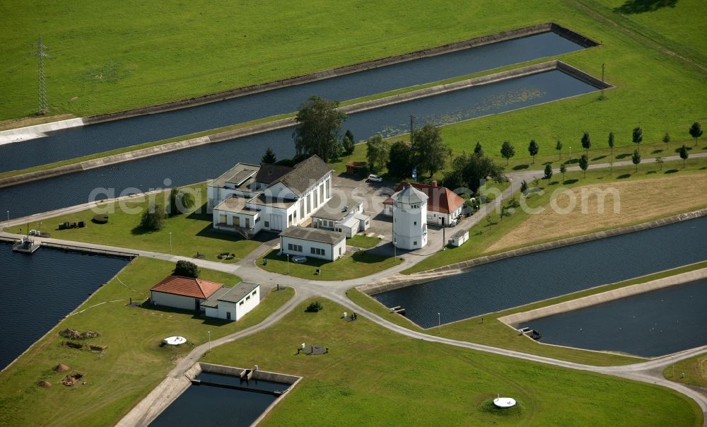 Fröndenberg / Ruhr from the bird's eye view: Waterworks Stadtwerke Hamm GmbH in Fröndenberg / Ruhr in North Rhine-Westphalia