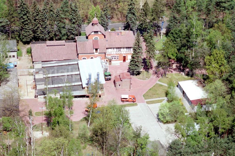 Finsterwalde from above - 04.05.1995 Wasserwerk Stadwerke Finsterwalde