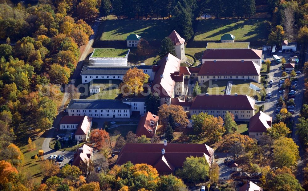 Aerial photograph Berlin - View of the waterworks Wuhlheide in Berlin. It is one of the eldest and most important waterworks of Berlin