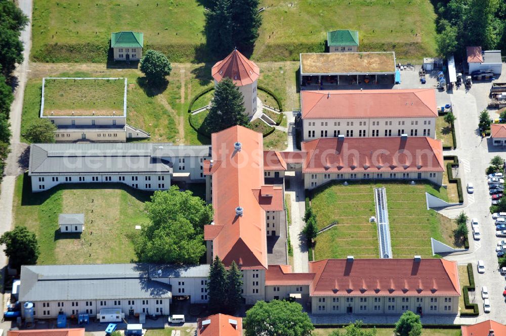 Berlin Karlshorst from the bird's eye view: Das Wasserwerk Wuhlheide in Berlin-Karlshorst. Waterworks Wuhlheide in the district Karlshorst. An der Wuhlheide, 12459 Berlin, Tel. 030 8644 9800