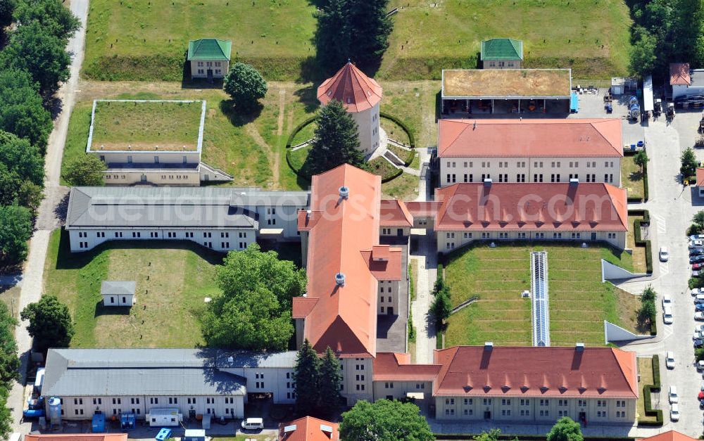 Berlin Karlshorst from above - Das Wasserwerk Wuhlheide in Berlin-Karlshorst. Waterworks Wuhlheide in the district Karlshorst. An der Wuhlheide, 12459 Berlin, Tel. 030 8644 9800