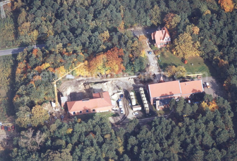 Aerial image Forst / Lausitz - BRB - Wasserwerke der Forster Stadtwerke im Ortteil Keule.