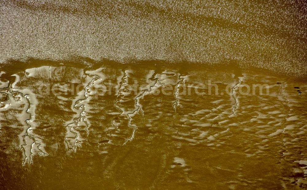 Wedel from above - Wadden Sea - like sand nourishments on the banks of the Elbe near Wedel in Schleswig-Holstein