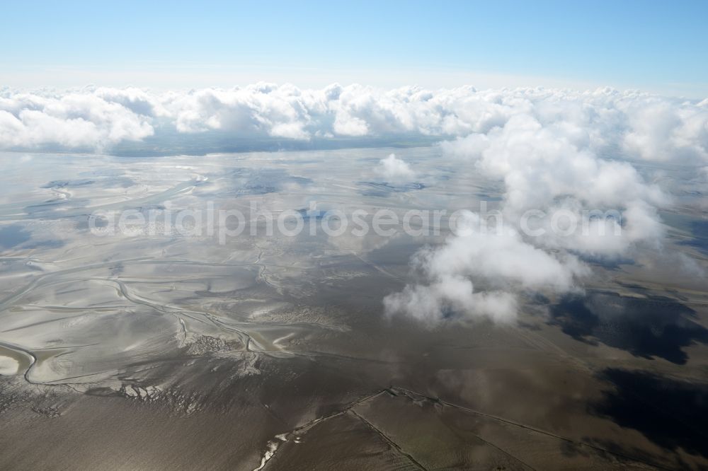 Aerial photograph Cuxhaven - Wadden Sea of North Sea Coast near Cuxhaven in the state Lower Saxony