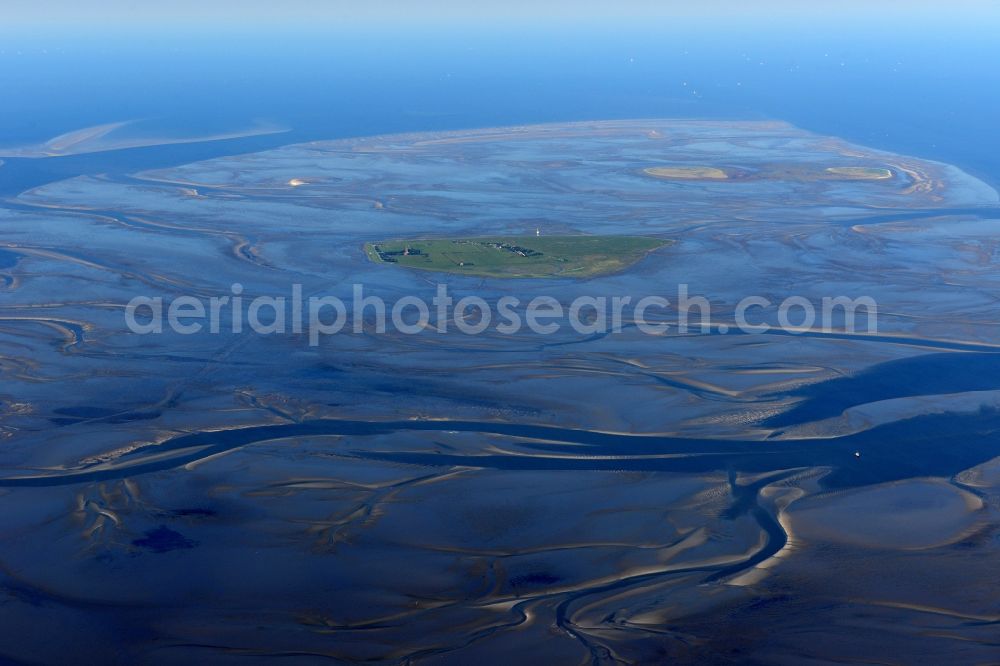 Cuxhaven from the bird's eye view: Wadden Sea of North Sea Coast near Cuxhaven in the state Lower Saxony