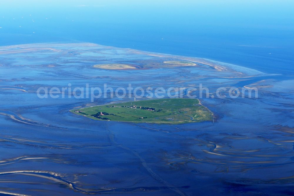 Aerial image Cuxhaven - Wadden Sea of North Sea Coast near Cuxhaven in the state Lower Saxony