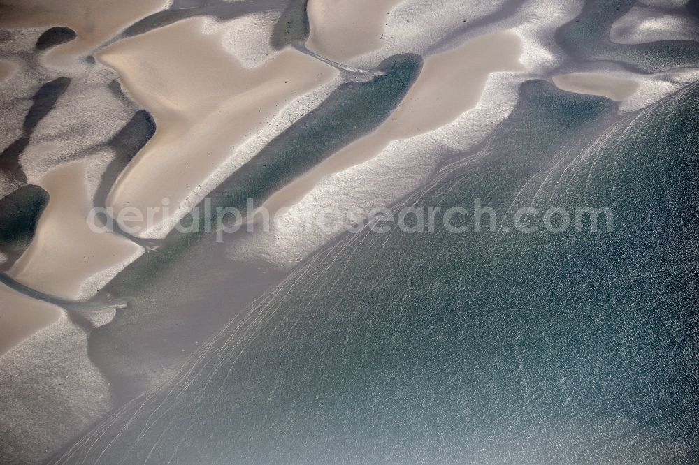 Cuxhaven from the bird's eye view: Wadden Sea of North Sea Coast near Cuxhaven in the state Lower Saxony