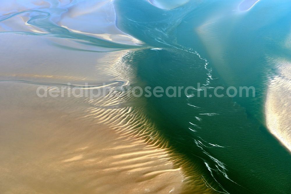 Aerial photograph Cuxhaven - Wadden Sea of North Sea Coast near Cuxhaven in the state Lower Saxony