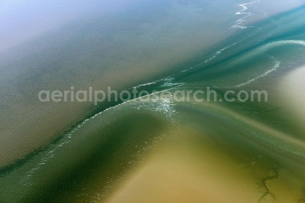 Aerial image Cuxhaven - Wadden Sea of North Sea Coast near Cuxhaven in the state Lower Saxony