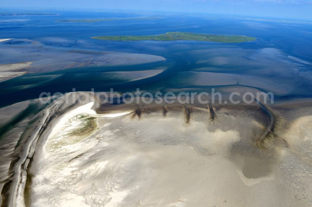 Cuxhaven from the bird's eye view: Wadden Sea of North Sea Coast near Cuxhaven in the state Lower Saxony