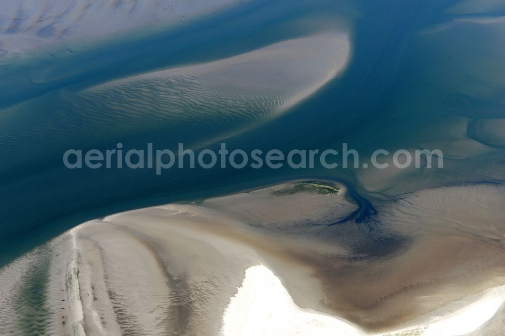 Aerial image Cuxhaven - Wadden Sea of North Sea Coast near Cuxhaven in the state Lower Saxony